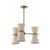 Gable Pendant, Antique Natural Brass with Oyster Shade For Sale - Image 9 of 9
