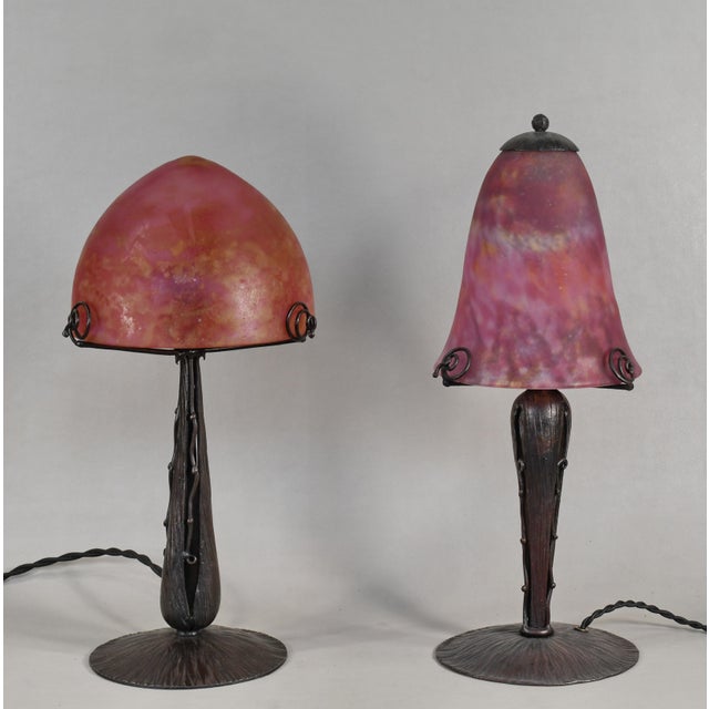 French Art Deco Table Lamp by Maynadier & Daum 1920s France For Sale - Image 12 of 12