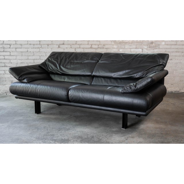 Animal Skin 1980s Postmodern Leather Alanda Sofa by Paolo Piva for B&b Italia For Sale - Image 7 of 18
