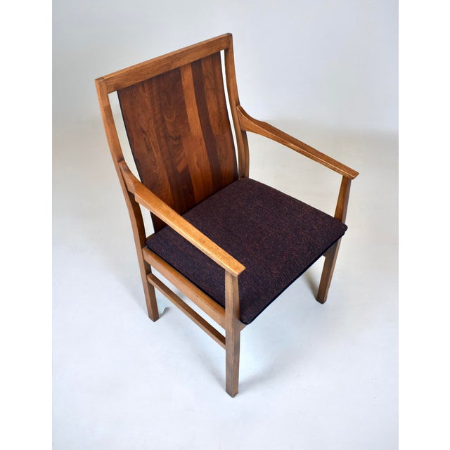 Mid-Century Modern 1970's Walnut Armchairs by Lane Furniture For Sale - Image 3 of 9