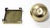 Brass Brass Apple Paper Weight on a Brass Platform For Sale - Image 8 of 9