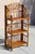 1980s Vintage French Bamboo & Rattan Folding Étagère - Mid-Century Modern Style With Elegant Metal Accents For Sale - Image 4 of 13