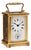 Vintage Bronze and Beveled Glass Travel Clock For Sale