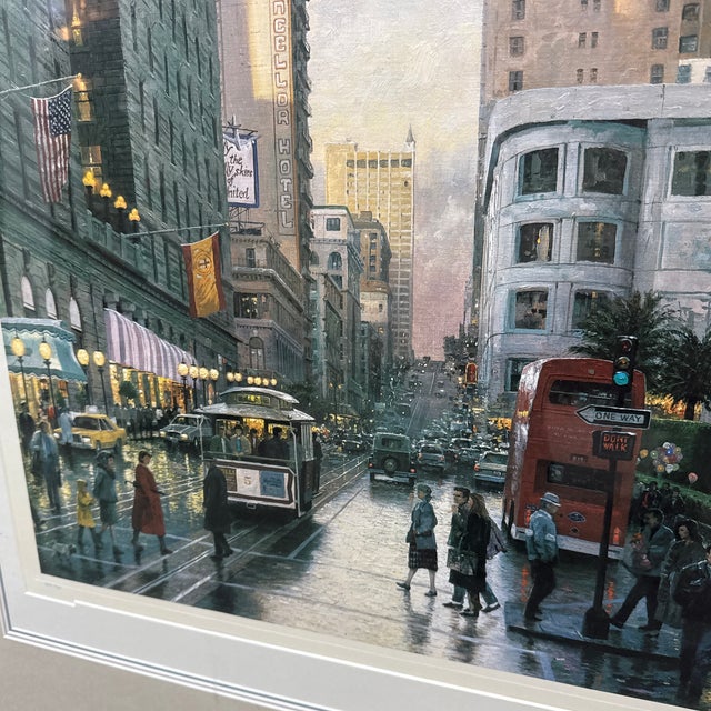 Circa 1990 Thomas Kinkade "San Francisco, Late Afternoon at Union Square", Signed For Sale In San Francisco - Image 6 of 12