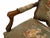 1940s Ornate French Louis XV–Style Carved Wood Armchair With Floral Tapestry Upholstery For Sale - Image 5 of 15
