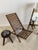 Foldable Slatted Teak Lounge Chair For Sale - Image 4 of 18