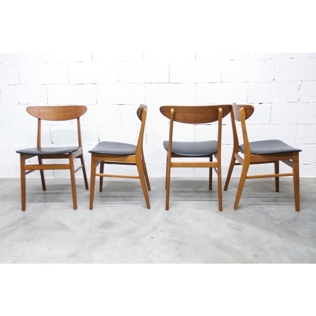 1960s Danish Model 210 Chairs from Farstrup Møbler, 1960s, Set of 4 For Sale - Image 5 of 18