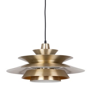Vintage Swedish Pendant Lamp by Carl Thore for Granhaga Metallindustri, 1960s For Sale
