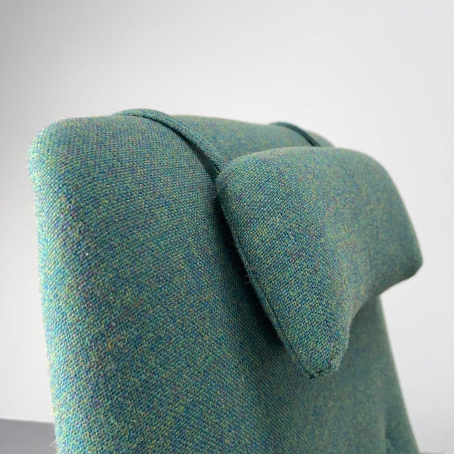 Mid-Century Model 829 High-Back Lounge Chair and Ottoman in Teak and Green Upholstery by Gio Ponti for Cassina, Italy, 1960s, Set of 2 For Sale - Image 14 of 18