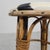 Bamboo Bar Stool with Leatherette Seat in Cow Print, 1950s For Sale - Image 4 of 17