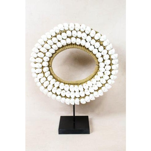 Handmade White Shell Necklace For Sale - Image 5 of 5