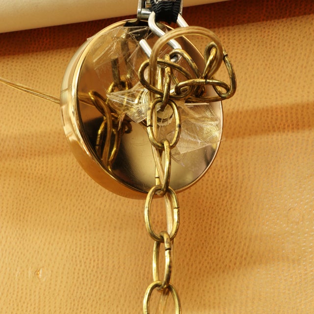 Brass Fredrick Raymond Mid Century Majesty Moderm Brass and Chrome Chandelier For Sale - Image 8 of 10