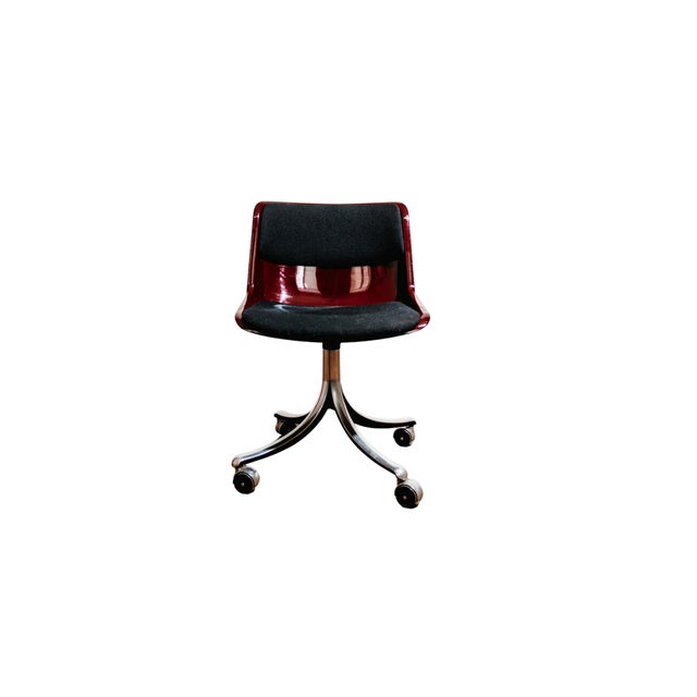 Modus Desk Swivel Chair by Osvaldo Borsani for Tecno, Italy, 1980s For Sale - Image 9 of 9