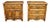 Ethan Allen His and Hers Birchwood Nightstands, Pair For Sale
