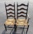 Early 19th Century Early 19th Century Early Provençal Ladderback His and Her Pair of Chairs With Rush Seating For Sale - Image 5 of 13