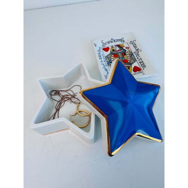 Metal 1990s Tiffany Star Trinket Box For Sale - Image 7 of 8