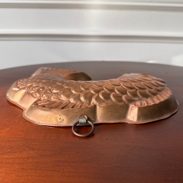 French Country Italian Copper Fish Molds-- A Pair For Sale - Image 3 of 18