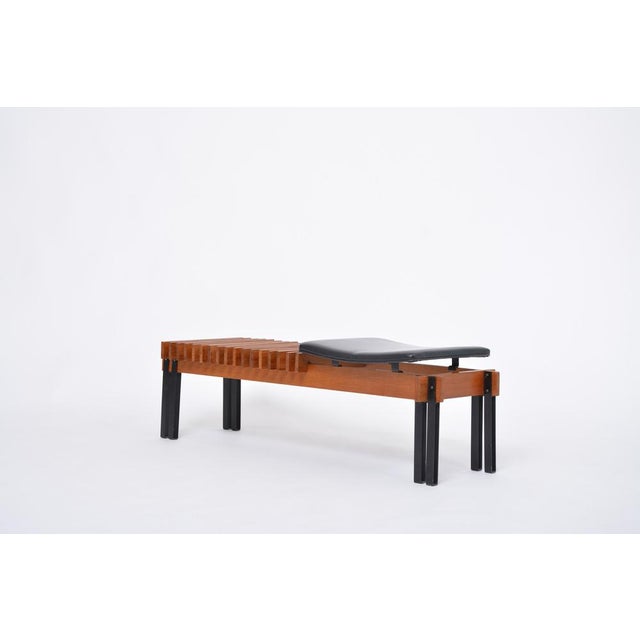 Mid-Century Modern Mid-Century Modern Bench by Inge & Luciano Rubino for Apec, 1960s For Sale - Image 3 of 16