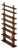 Sculptural Wengé Slat Bookcase For Sale