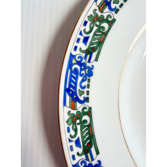 Early 20th Century Kornilov Brothers Russian Imperial Armorial Crest Antique Porcelain Plate For Sale - Image 5 of 10