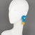 Harriet Bauknight for Kaso designed these rare, stunning geometric Lucite or acrylic resin clip-on earrings. They feature...