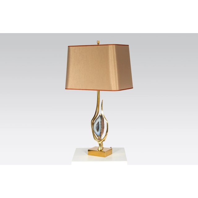 Goldenrod Sculptural Table Lamps by Willy Daro, 1978, Set of 2 For Sale - Image 8 of 9