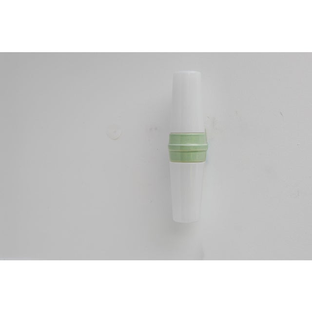 Aqua Vintage Porcelain Bathroom Light by Sigvard Bernadotte for Ifö 1960 For Sale - Image 8 of 12