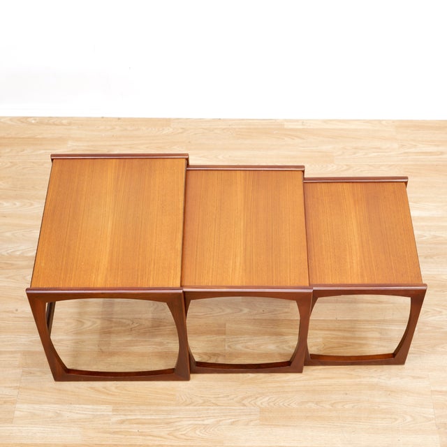 G Plan 1960s Mid Century Quadrille Nesting Side Tables by G Plan - Set of 3 For Sale - Image 4 of 9