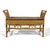 Wood Mid 20th Century Bamboo and Cane Bench with Cushion For Sale - Image 7 of 11