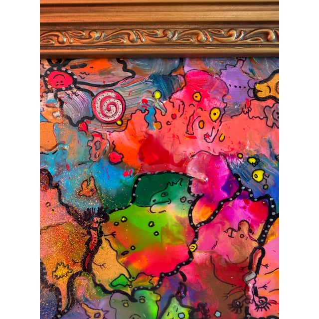 Original Abstract Painting Serg Graff "Butterfly Madness " Surreal Fantasy, Coa For Sale - Image 4 of 10