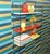 Mid-Century Modern String Shelves in Red, White, Yellow and Black Ladders by A. D. Dekker for Tomado, 1960s For Sale - Image 3 of 15