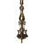 1970s Large Queen Anne Brass Patinaed Candle Stick Table Lamp For Sale In Los Angeles - Image 6 of 8
