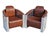 Aviator Leather Lounge Chairs-a Pair For Sale - Image 9 of 18