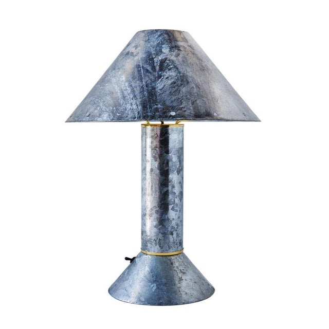 ZincPlated Table Lamps by Ron Rezek Chairish