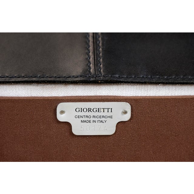 Mid-Century Leather Armchairs by Giorgetti, Set of 2 For Sale - Image 9 of 13