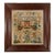 Megan Ann Antique Embroidery Needlepoint Sampler Framed Print- Distressed Brown Frame For Sale