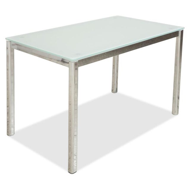 Silver and Glass Dining Table from Calligaris For Sale - Image 11 of 11