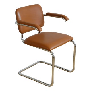 Cantilever Chair in Viennese Wickerwork by Marcel Breuer for Gavina, 1960s For Sale