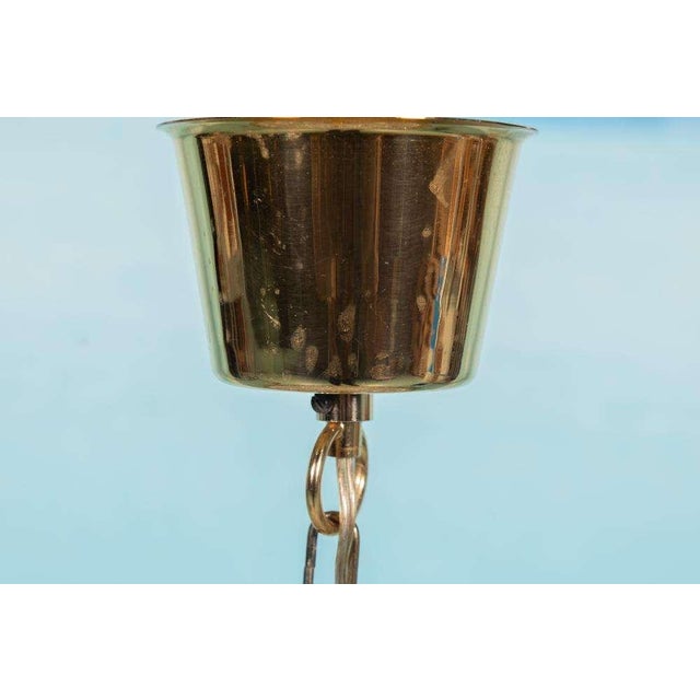 Vintage Regency Hanging Lamp in Glass and Brass from Orrefors For Sale - Image 11 of 18