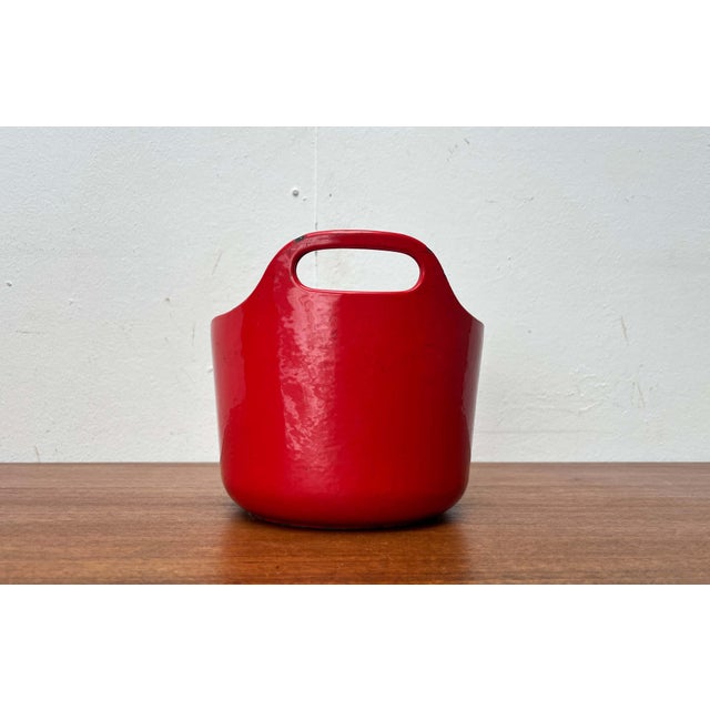Mid-Century Modern Red Enamel Cast Iron Pot by Timo Sarpaneva for Rosenlew of Finland, 1960s For Sale - Image 12 of 18