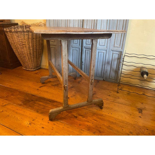 Brown French Bistro Garden Table, 1890s For Sale - Image 8 of 17