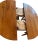 Burnt Umber Vintage John Widdicomb Mid-Century Modern Petite Drop-Leaf Dining Table, Seats 10, Four Leaves With Original Storage Box For Sale - Image 8 of 12