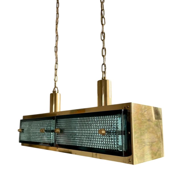 Brass Pendant Light from Malmö Metallvarufabrik Ab, Sweden, 1960s For Sale