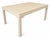 Large Karl Springer-Style Cream Textured Grass Cloth Dining Table For Sale In Miami - Image 6 of 14