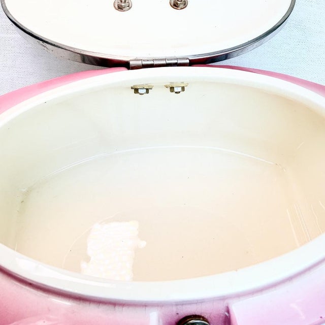Cookie Tin in Floral Porcelain, 1920s For Sale - Image 6 of 16