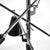 Metal Italian Triennale Three-Arm Floor Lamp with X Base For Sale - Image 7 of 10