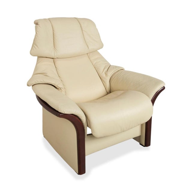 Eldorado Recliner in Cream Leather from Stressless For Sale - Image 5 of 17