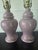 Postmodern Vintage Postmodern Lavender Ceramic Ginger Jar Table Lamps - A Pair For Sale - Image 3 of 5