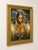 Vintage original 1970's "Girl of Valdarno" lithograph print on canvas, with an ornate golden wood frame. This piece is in...