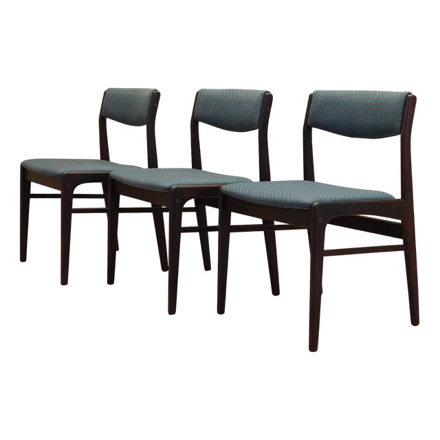 Danish Rosewood Chairs, Denmark, 1970s, Set of 3 For Sale